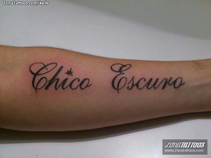 Tattoo photo Letters, Forearm