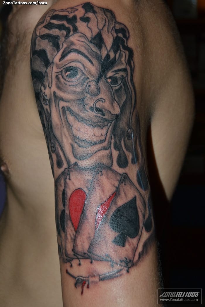 Foto de tatuaje Bufones, Poker