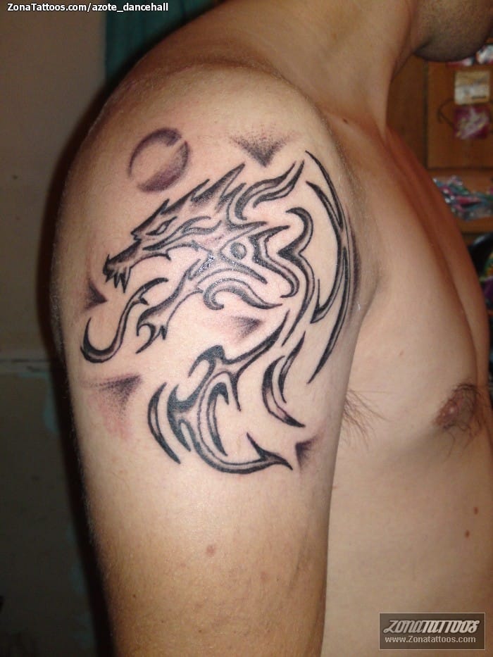 Tattoo photo Dragons, Fantasy, Tribal