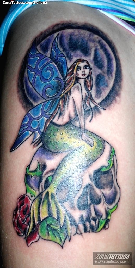 Foto de tatuaje Hadas, Sirenas, Fantasía