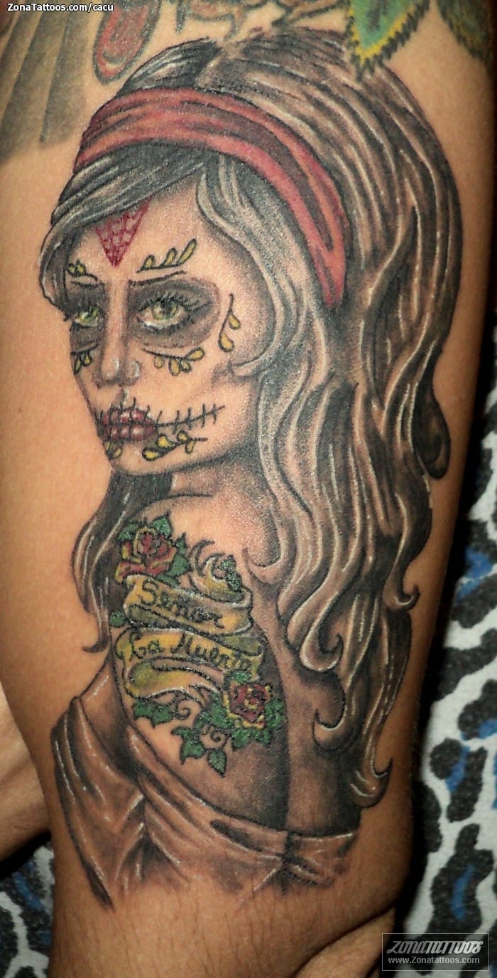 Tattoo photo Chicanos, Catrina