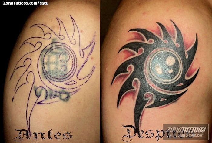 Foto de tatuaje Cover Up, Tribales