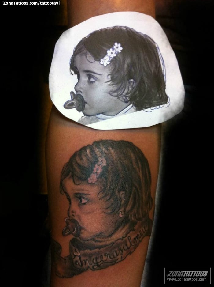 Foto de tatuaje Personas, Rostros, Retratos