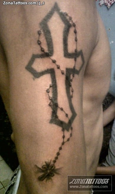 Foto de tatuaje Rosarios, Religiosos, Cruces