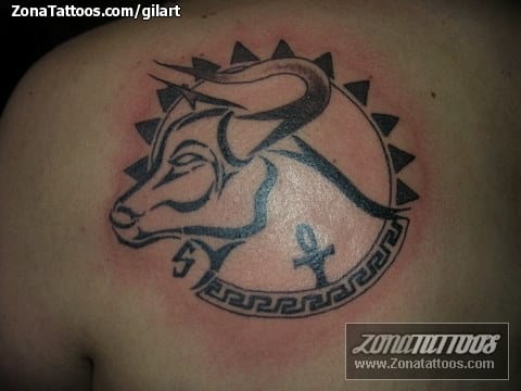 Tattoo photo Tribal, Bulls, Animals