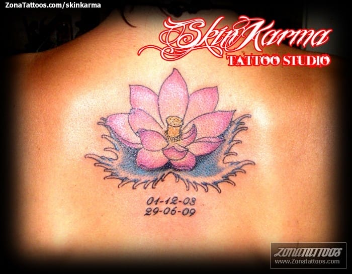 Tattoo photo Lotus, Flowers, Water