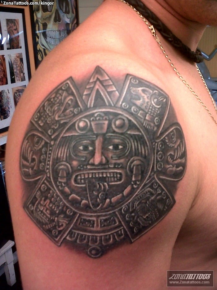 Tattoo photo Aztec, Calendars