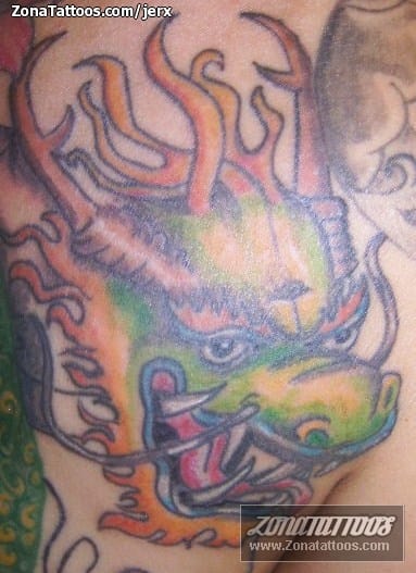 Tattoo photo Dragons, Asian