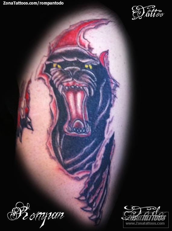 Tattoo photo Panthers, Animals