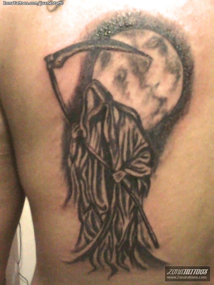 Tattoo photo Grim Reapers, Moons