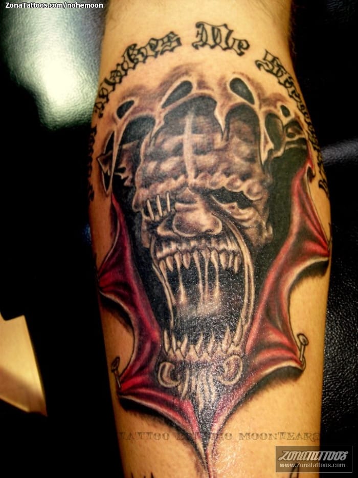 Tattoo photo Monsters, Cracks, Horror