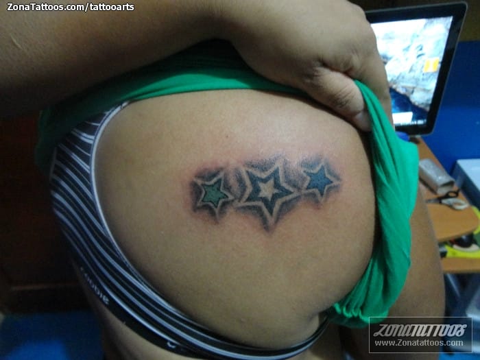 Tattoo photo Stars, Astronomy, Shoulder blade