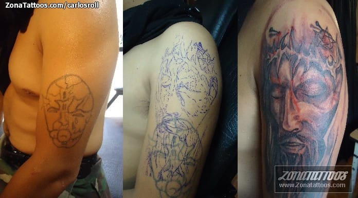 Tattoo photo Cover Up, Christ, Religious