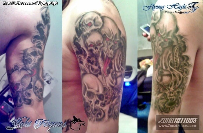 Tattoo photo Skulls, Horror