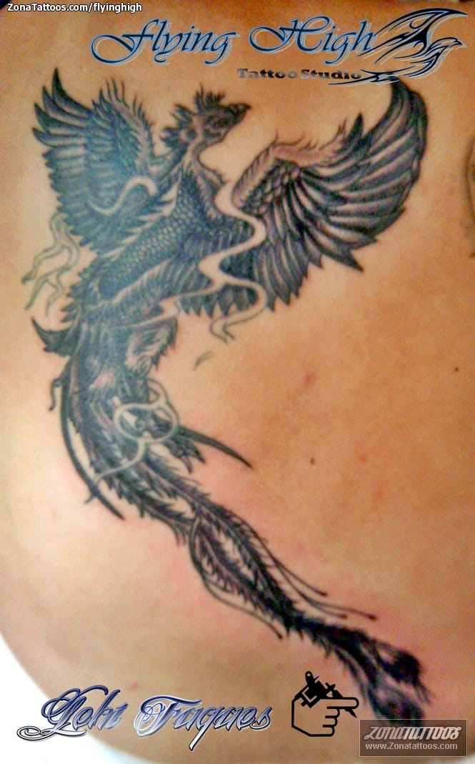 Tattoo photo Phoenix, Fantasy