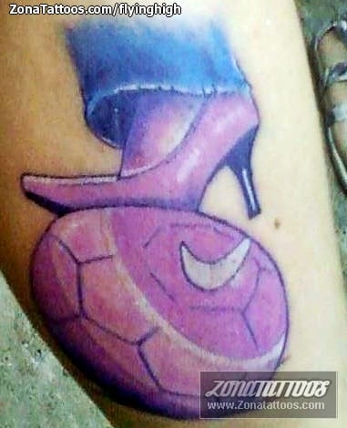 Foto de tatuaje Tacones, Deportes, Balones