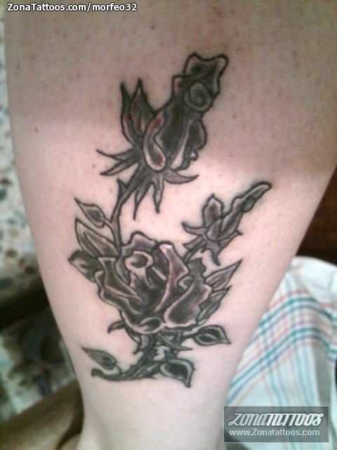 Foto de tatuaje Flores, Rosas