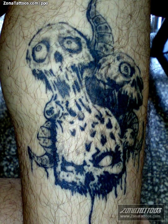 Foto de tatuaje Terror, Calaveras