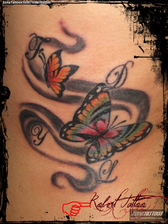 Tattoo photo Butterflies, Insects