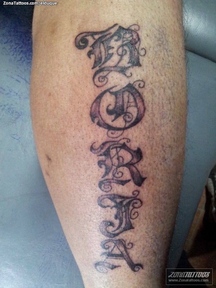 Tattoo of Names, Letters, Borja Tattoo of Names, Letters, Borja