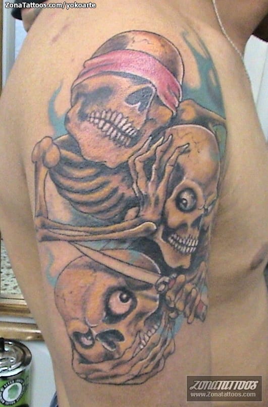 Foto de tatuaje Calaveras, Esqueletos