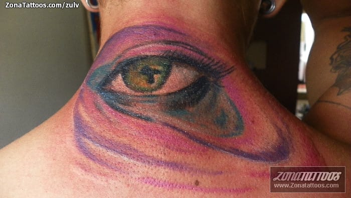 Tattoo photo Eyes, Nape