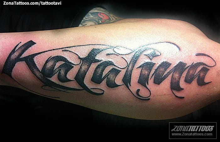 Tattoo photo Names, Forearm, Letters