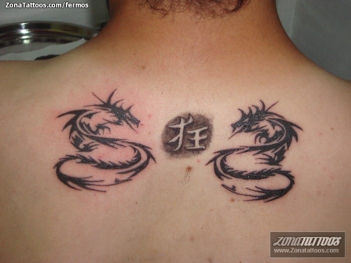 Tattoo photo Chinese caligraphy, Dragons, Kanjis