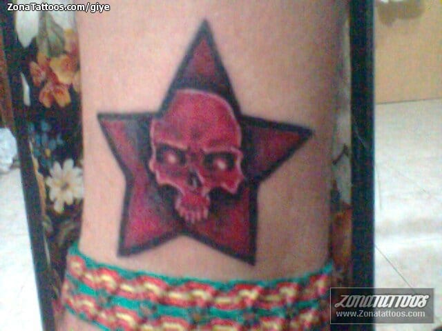 Foto de tatuaje Estrellas, Calaveras