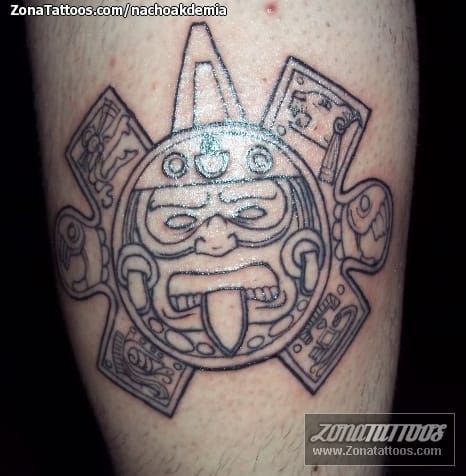 Foto de tatuaje Aztecas