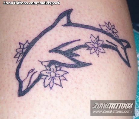 Foto de tatuaje Delfines, Animales