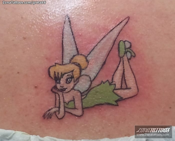 Foto de tatuaje Campanilla, Disney, Hadas