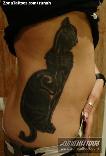 Tattoo photo Cats, Egyptian