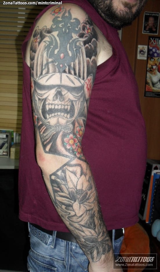 Tattoo photo Asian, Sleeves