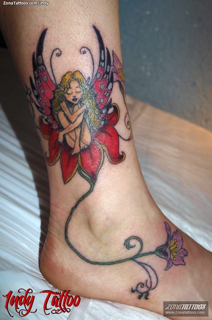 Tattoo photo Fairies, Flowers, Fantasy