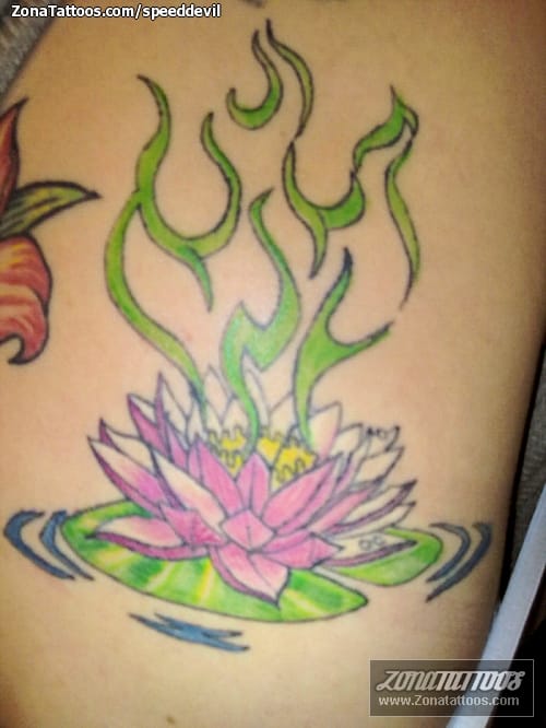 Tattoo photo Flowers, Lotus