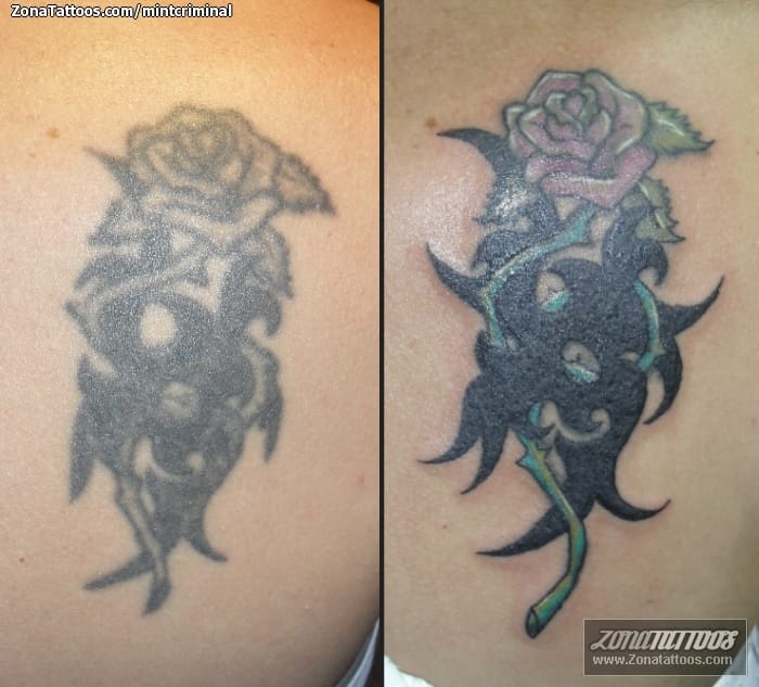 Tattoo photo Roses, Tribal