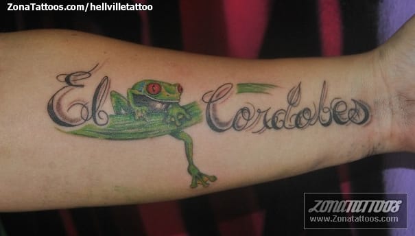 Tattoo photo Frogs, Animals, Letters