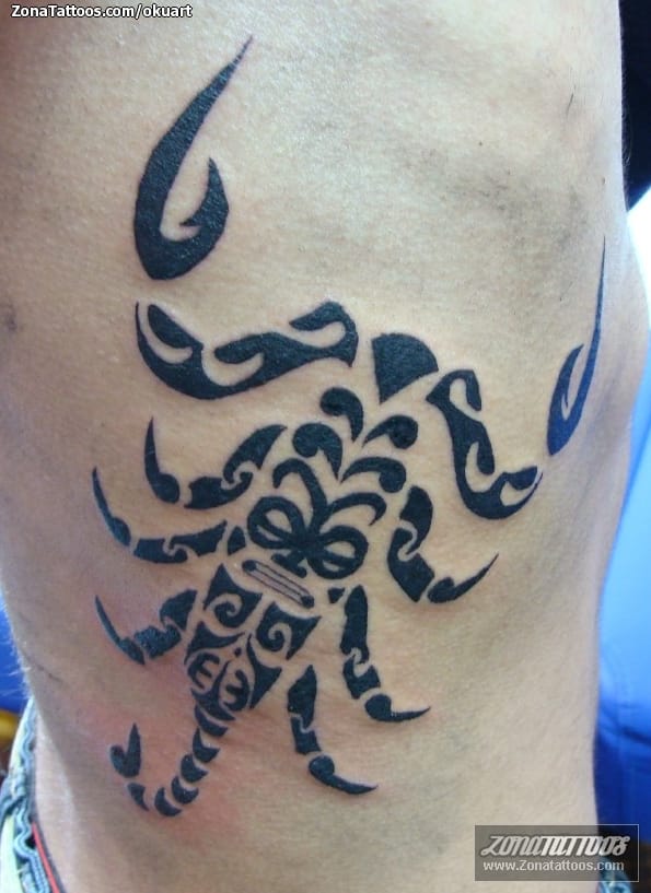 Tattoo photo Scorpions, Maori