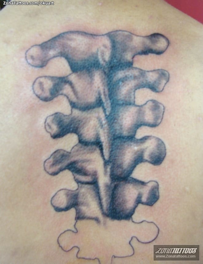 Tattoo photo Bones, Back