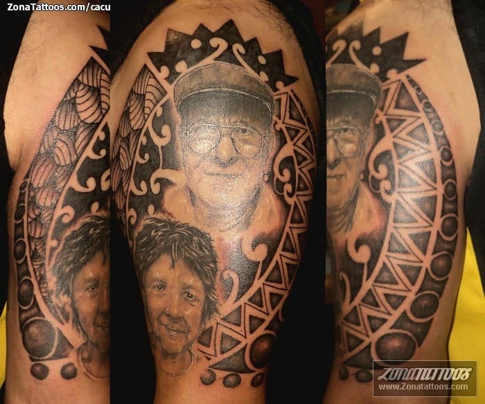 Tattoo photo Portraits, Maori, People