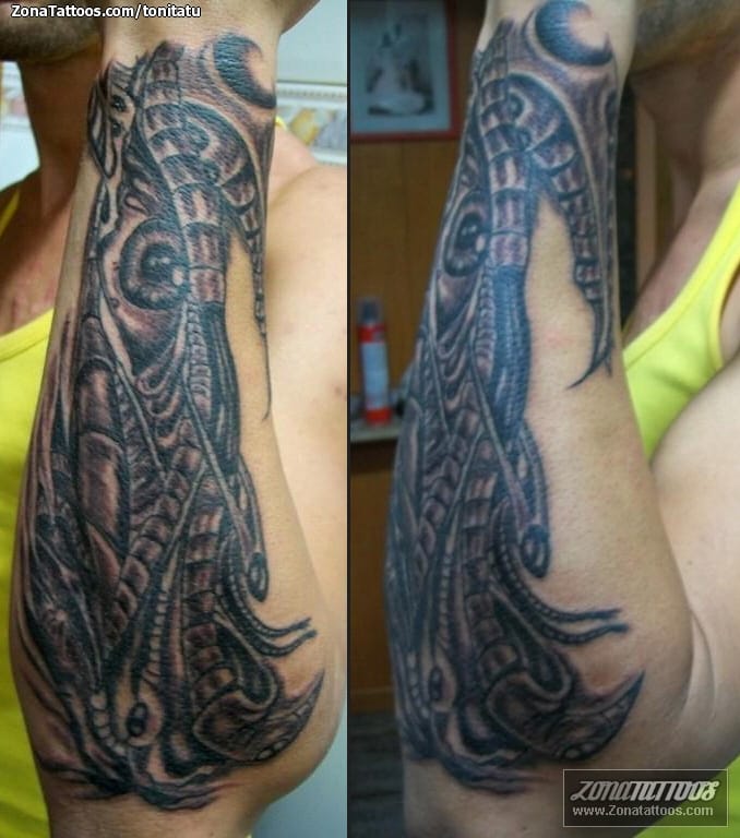 Foto de tatuaje Antebrazo, Biorgánicos