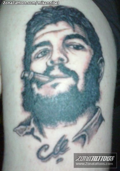 Foto de tatuaje Che Guevara, Retratos, Rostros