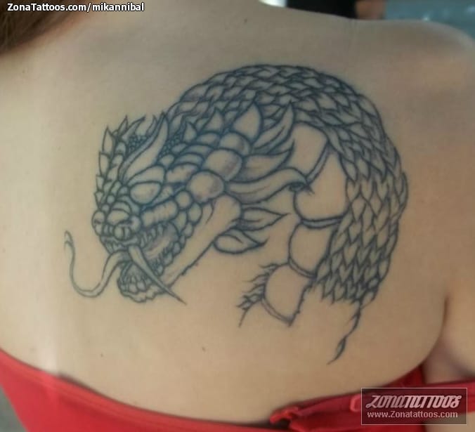 Foto de tatuaje Dragones, Fantasía