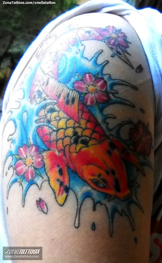 Foto de tatuaje Peces, Orientales, Koi