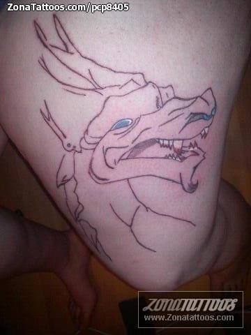 Foto de tatuaje Dragones, Fantasía