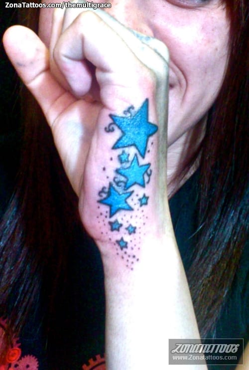 Tattoo photo Stars, Hand, Astronomy