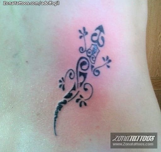 Foto de tatuaje Maoríes, Animales, Lagartos