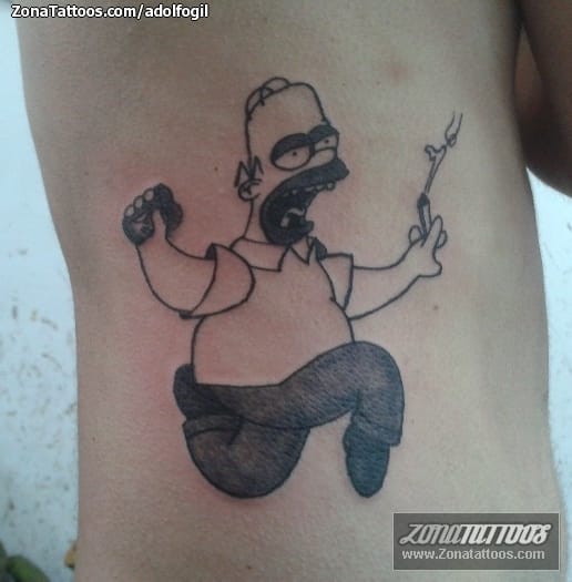 Foto de tatuaje Los Simpson, Series de TV