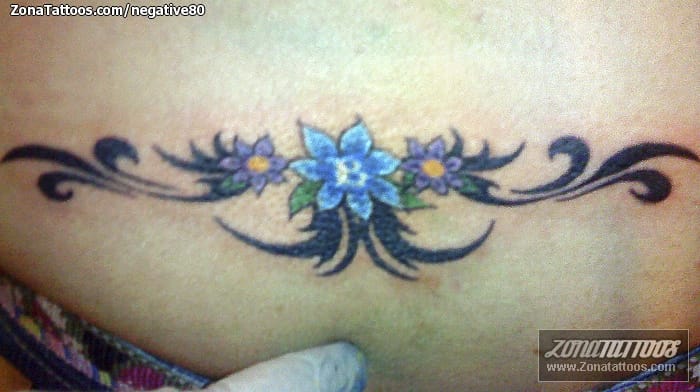 Tattoo photo Flourish, Flowers